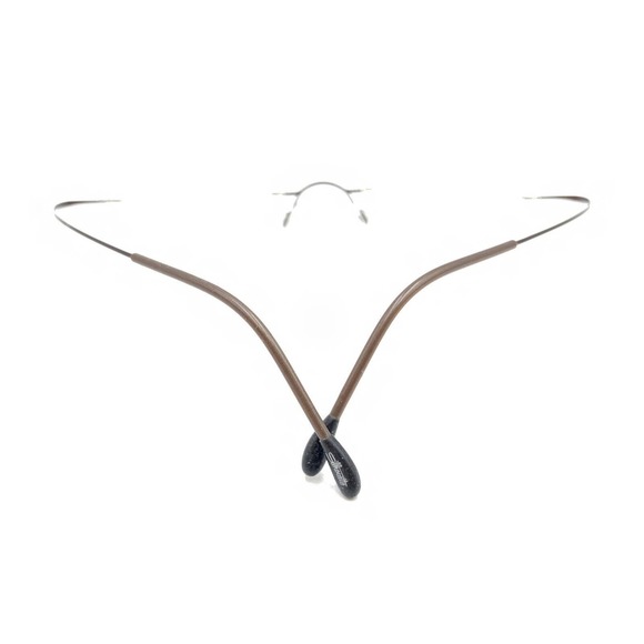 Silhouette M7395 /40 6062 Titanium Brown Rimless Eyeglasses Frames 19 140 - Picture 5 of 13